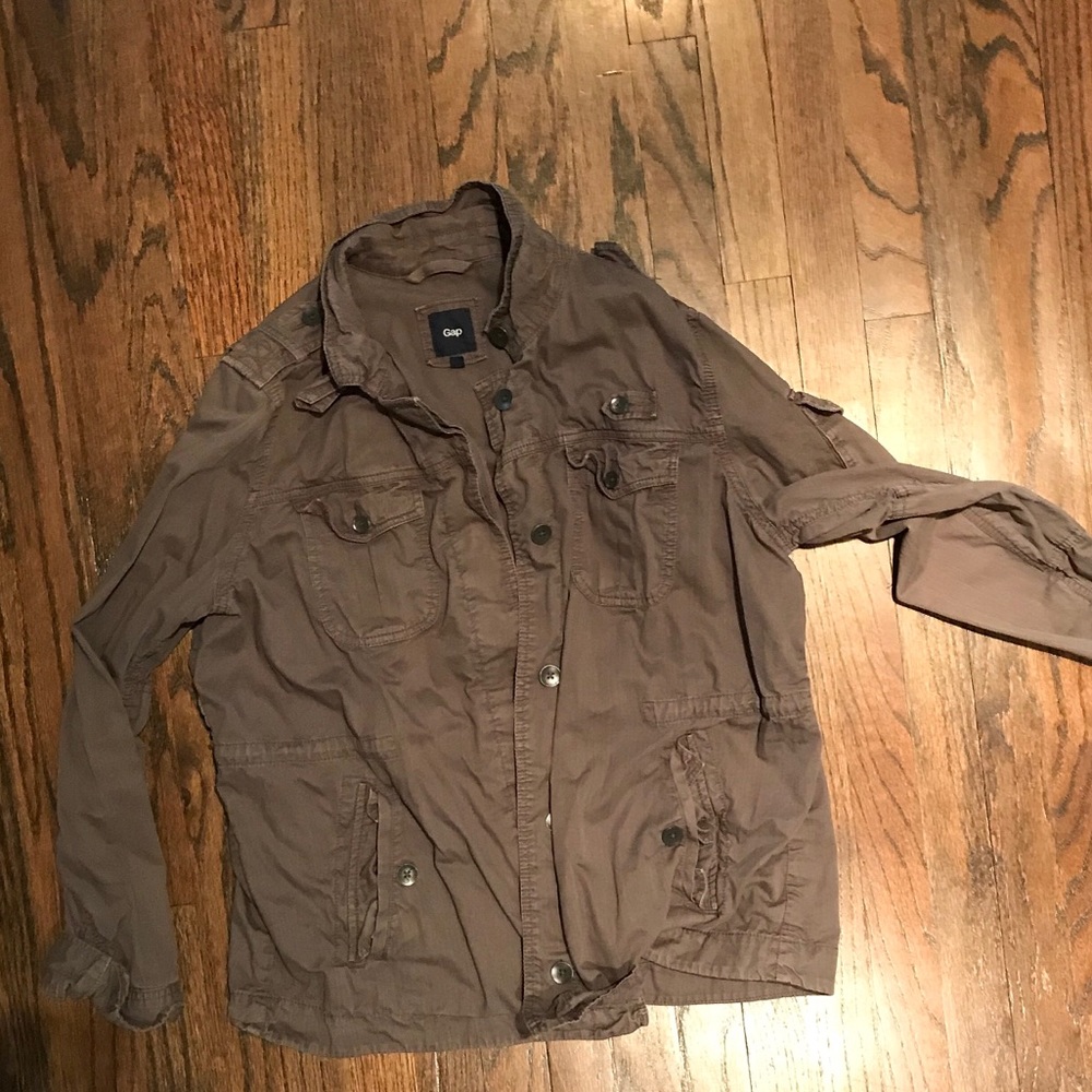 GAP Washed Navy Utility Jacket